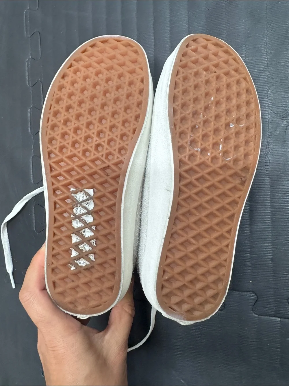 Vans Kids Cream Off-White Suede Lace-Up Sneakers